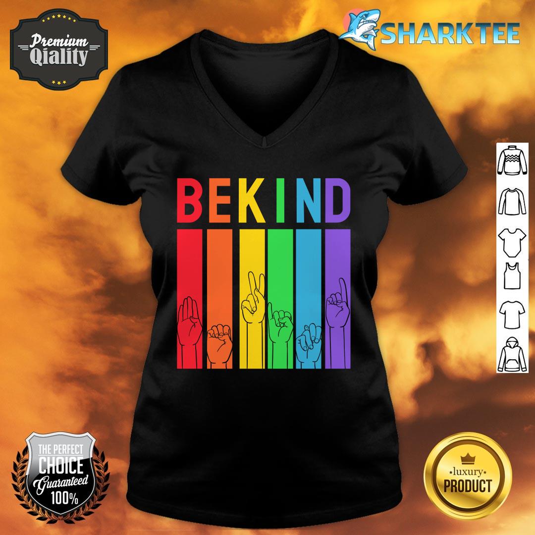 Bekind Hi Rainbow Nice V-neck