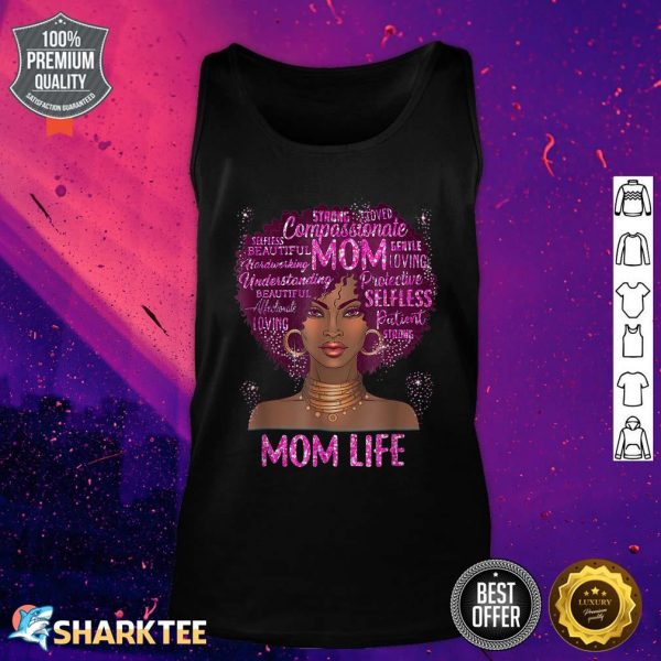 Black Woman Mom Life Mom African American Happy Mothers Day Tank Top