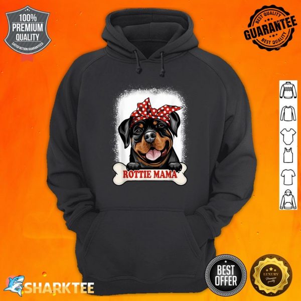 Bleached Rottweiler Mama Dog Lover Mothers Day Dog Mom Hoodie