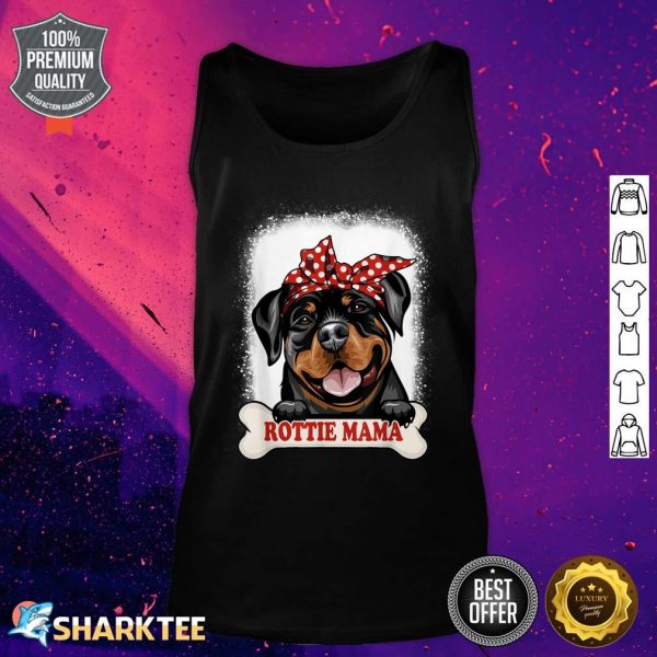 Bleached Rottweiler Mama Dog Lover Mothers Day Dog Mom Tank Top