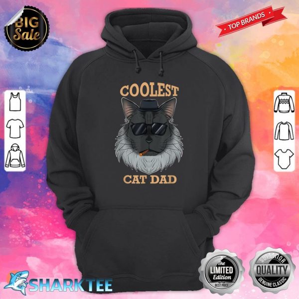 Coolest Cat Dad I Maine Coon Cat Dad I Maine Coon Cat Hoodie