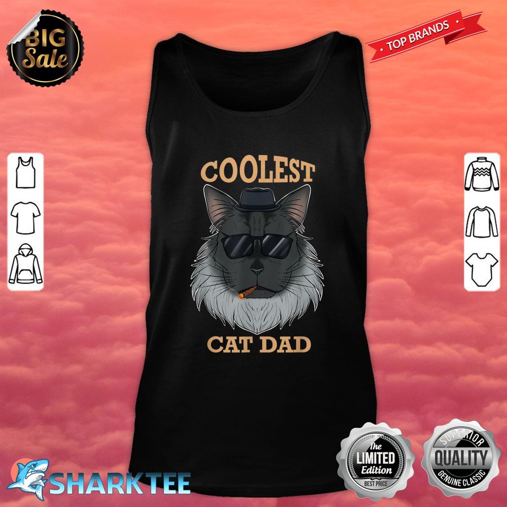 Coolest Cat Dad I Maine Coon Cat Dad I Maine Coon Cat Tank top