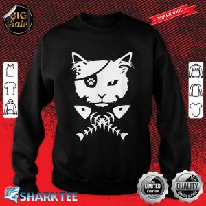 Cute Pirate Cat Funny Sweatshirt