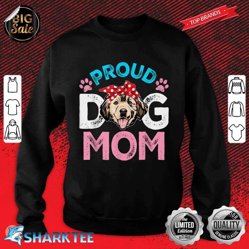 Cute Proud Golden Retriever Dog Mom Funny Mothers Day Sweatshirt