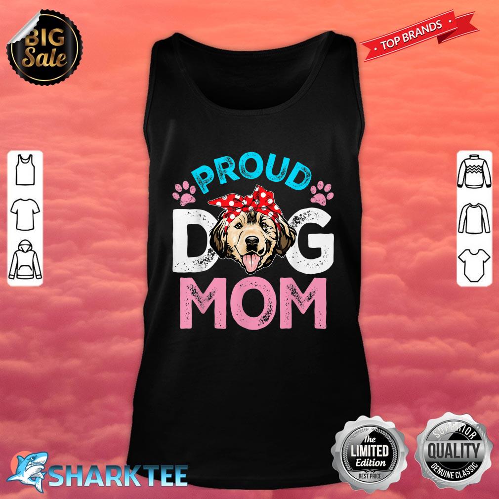 Cute Proud Golden Retriever Dog Mom Funny Mothers Day Tank top