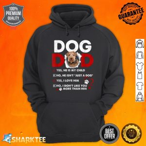 Dog Dad Happy Father's Day Dog Paw Fathers Day Gift Hoodie