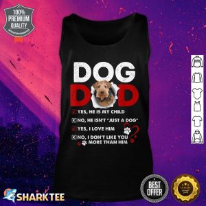 Dog Dad Happy Father's Day Dog Paw Fathers Day Gift Tank Top