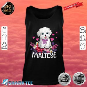 Dogs 365 Cute Maltese Dog Funny Pet Girls Gift Tank Top