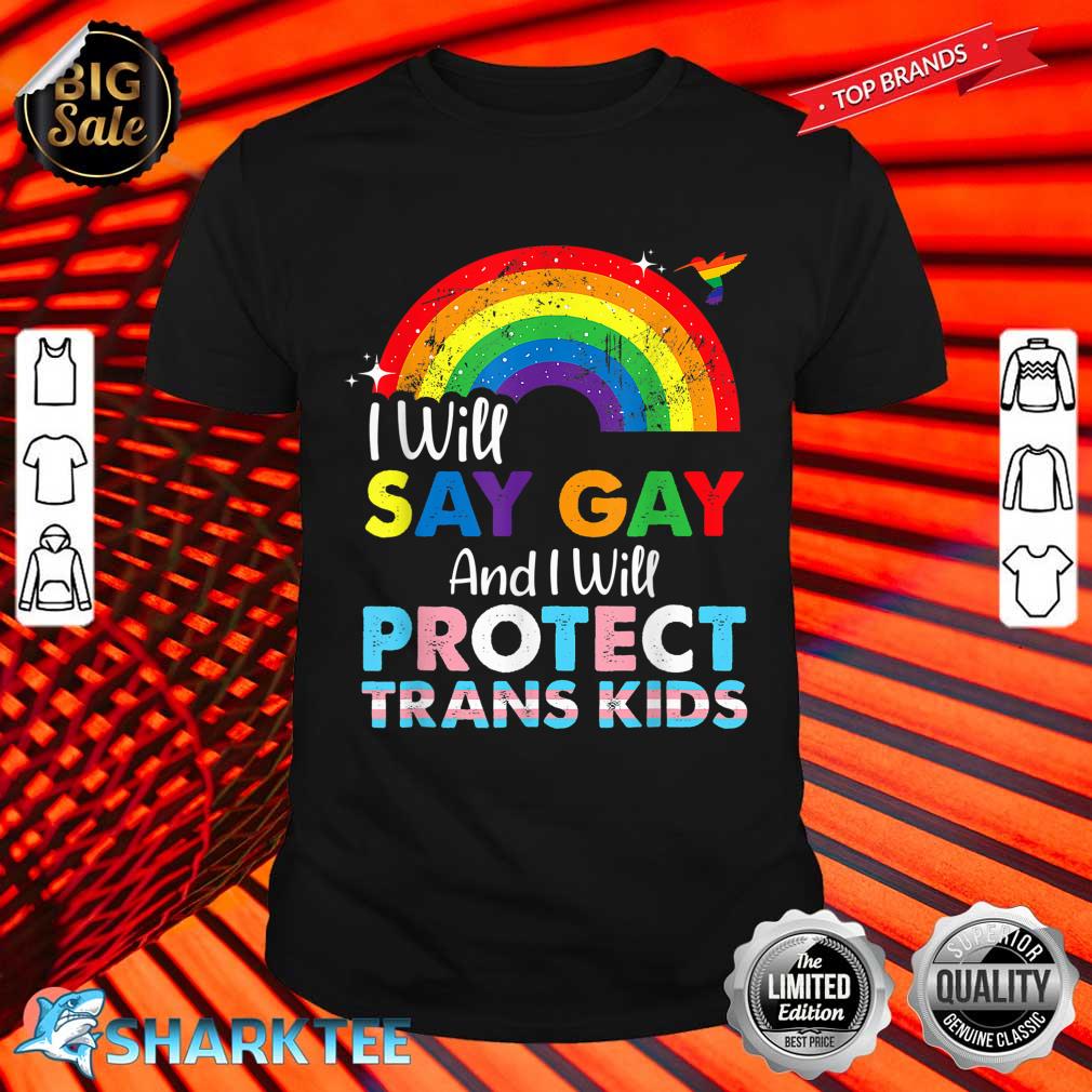 Florida Gay I Will Say Gay and I Will Protect Trans Kids Shirt