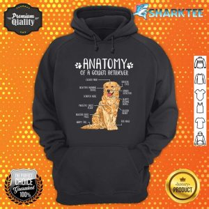 Funny Anatomy Golden Retriever Dog Lover Hoodie