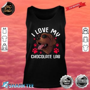 Funny Chocolate Labrador Retriever Gift Men Women Lab Lover Tank Top