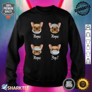 Funny French Bulldog Dog Mask Bulldogs Premium Sweatshirt
