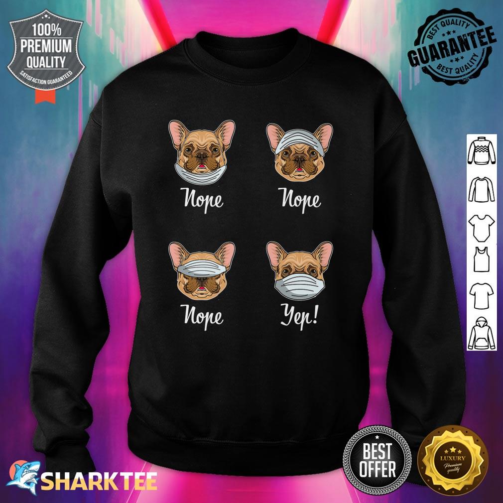 Funny French Bulldog Dog Mask Bulldogs Premium Sweatshirt