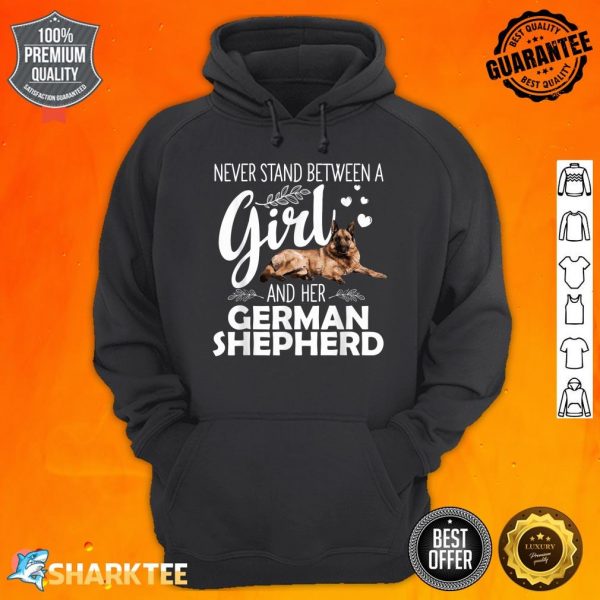 Funny German Shepherd Art For Girls Women Pet Dog Lovers Hoodie