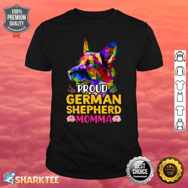 Funny German Shepherd Momma Vintage German Shepherd Mom Shirt