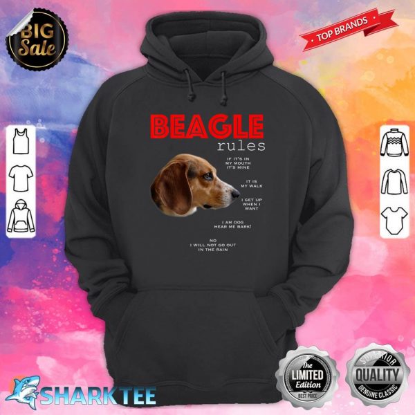 Funny Rules For The Owner Of A Beagle Hoodie