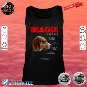 Funny Rules For The Owner Of A Beagle Tank Top