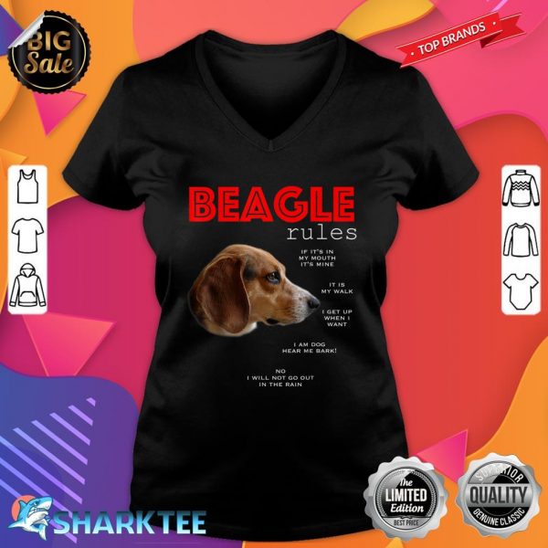 Funny Rules For The Owner Of A Beagle V-neck