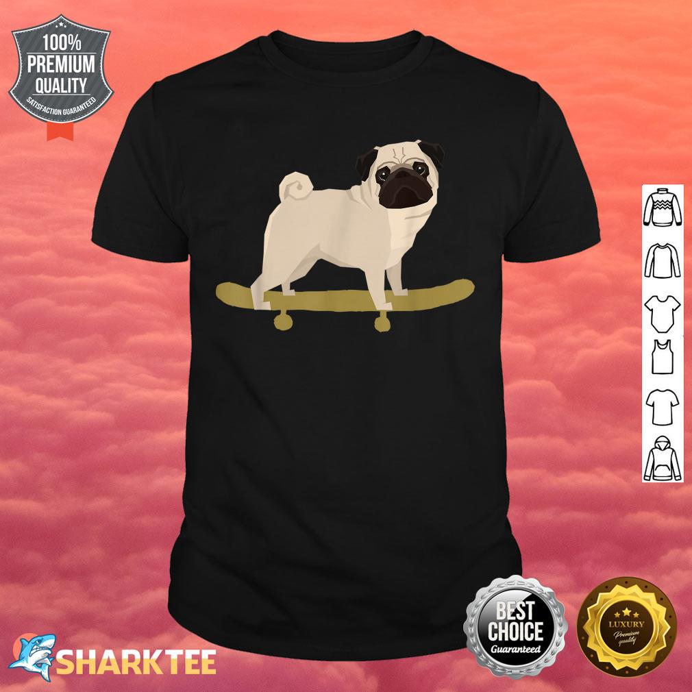 Funny Skateboarding Dog Puppy Co Shirt