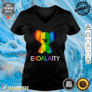 Gay Pride Flag Koala Ekoalaty LGBT Pride Month V-neck