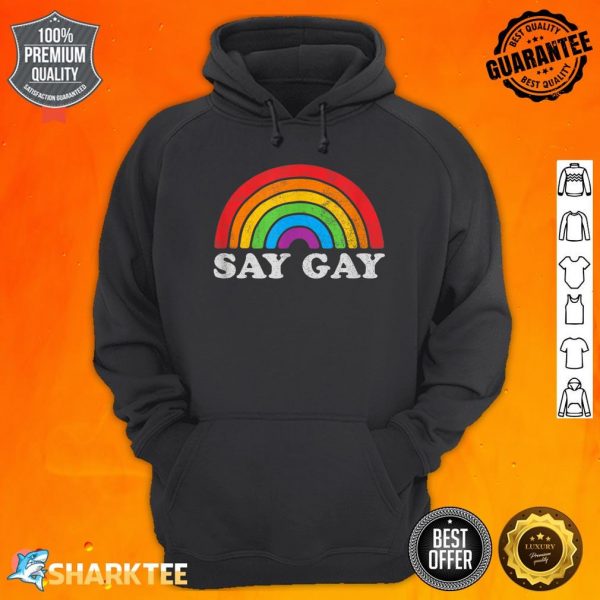 Gay Pride Vintage Rainbow Lgbt Month Hoodie