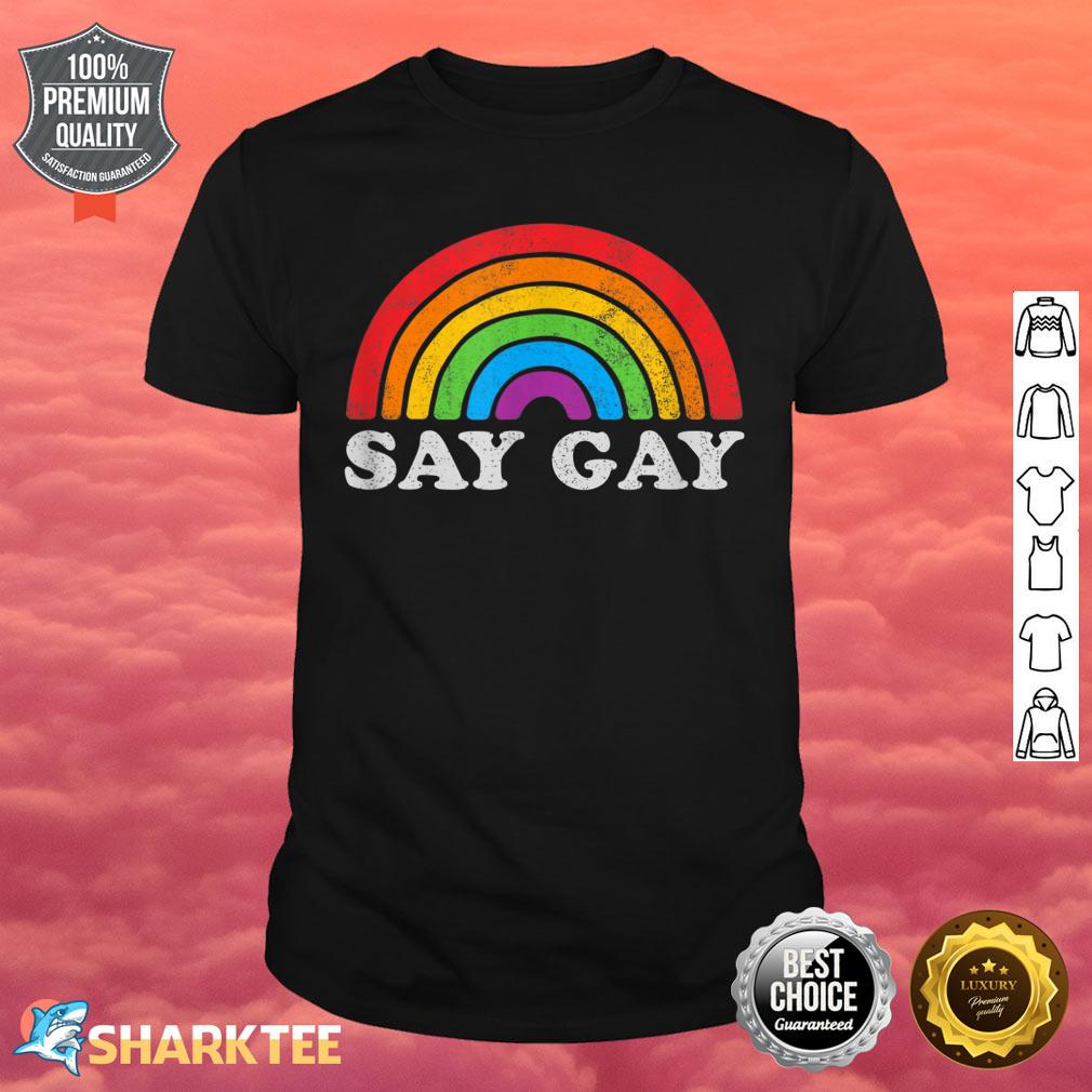 Gay Pride Vintage Rainbow Lgbt Month Shirt