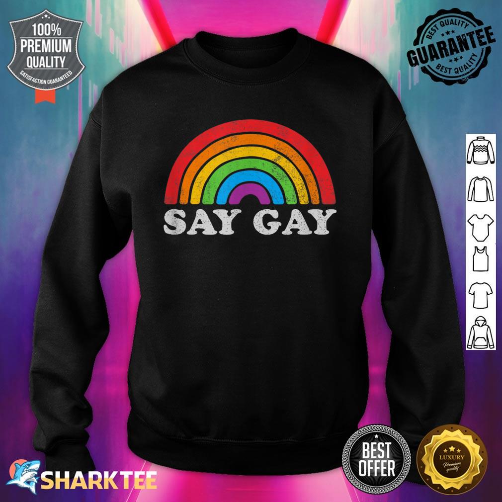 Gay Pride Vintage Rainbow Lgbt Month Sweatshirt