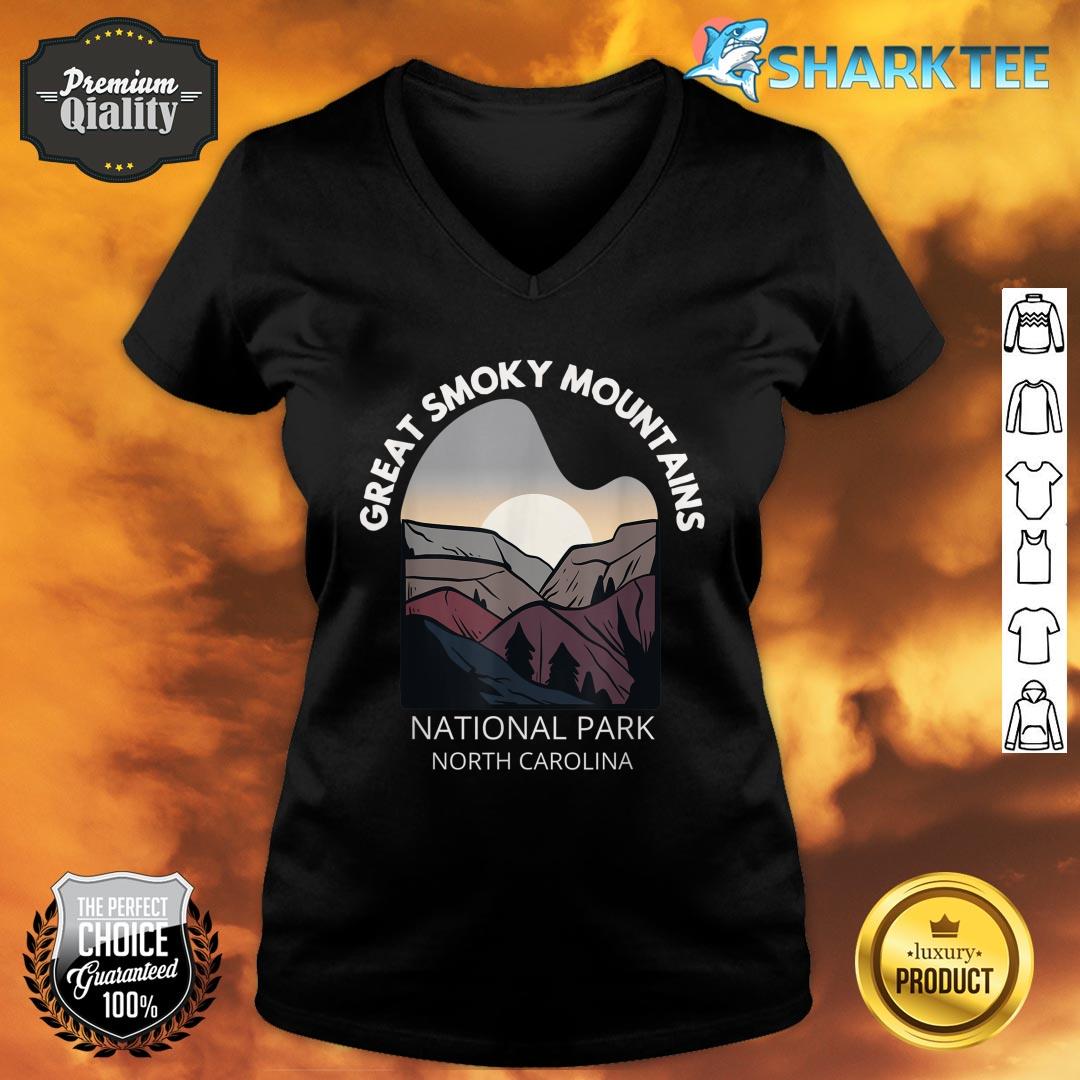 Great Smoky Mountains National Park North Carolina V-neck