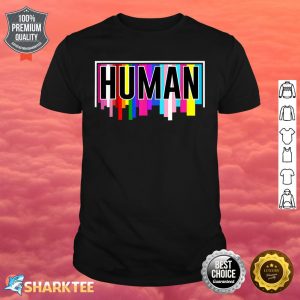 Human Rainbow Flag LGBTQ LGBT Lovers Pride Month Shirt