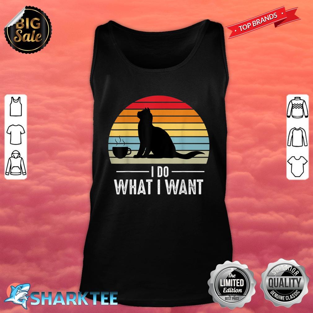 I Do What I Want Kitty Cat Tank Top