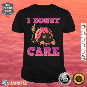 I Donut Care Anime Cat Manga Doughnut Foodie Joke Food Lover Premium Shirt