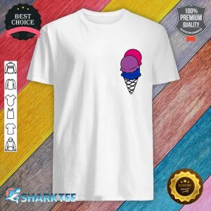 Ice cream Bisexual Pocket LGBT Pride Month Shirt