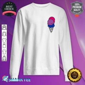 Ice cream Bisexual Pocket LGBT Pride Month Sweatshirt