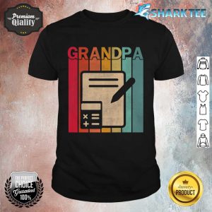 Mens Accountant Retro Style Vintage Grandpa Graphic Father's Day Premium Shirt