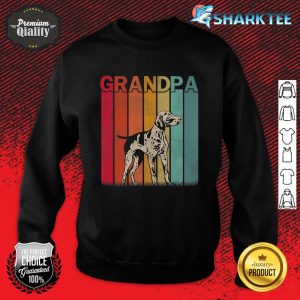 Mens German Shorthaired Pointer Dog Retro Grandpa Father's Day Premium Sweatshirt