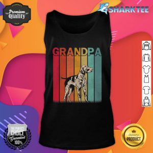 Mens German Shorthaired Pointer Dog Retro Grandpa Father's Day Premium Tank Top