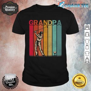 Mens Golf Retro Style Vintage Grandpa Graphic Father's Day Premium Shirt