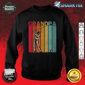 Mens Golf Retro Style Vintage Grandpa Graphic Father's Day Premium Sweatshirt