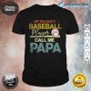 Mens My Favorite Baseball Player Calls Me Papa Fathers Day Vintage Shirt