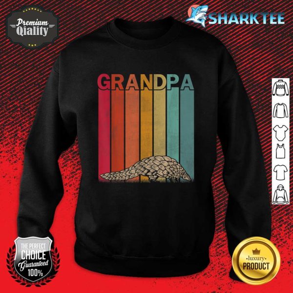 Pangolins Retro Style Vintage Grandpa Graphic Father's Day Sweatshirt