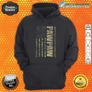 Pawpaw Gifts From Grandkids Fathers Day Camo American Flag Hoodie