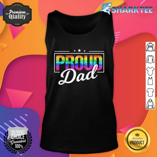 Proud Dad Gay Pride LGBTQ Fathers Day Tank top