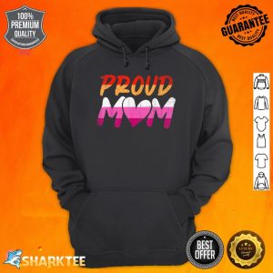 Proud Mom Lesbian LGBTQ Pride Month Queer Equality LGBT Hoodie