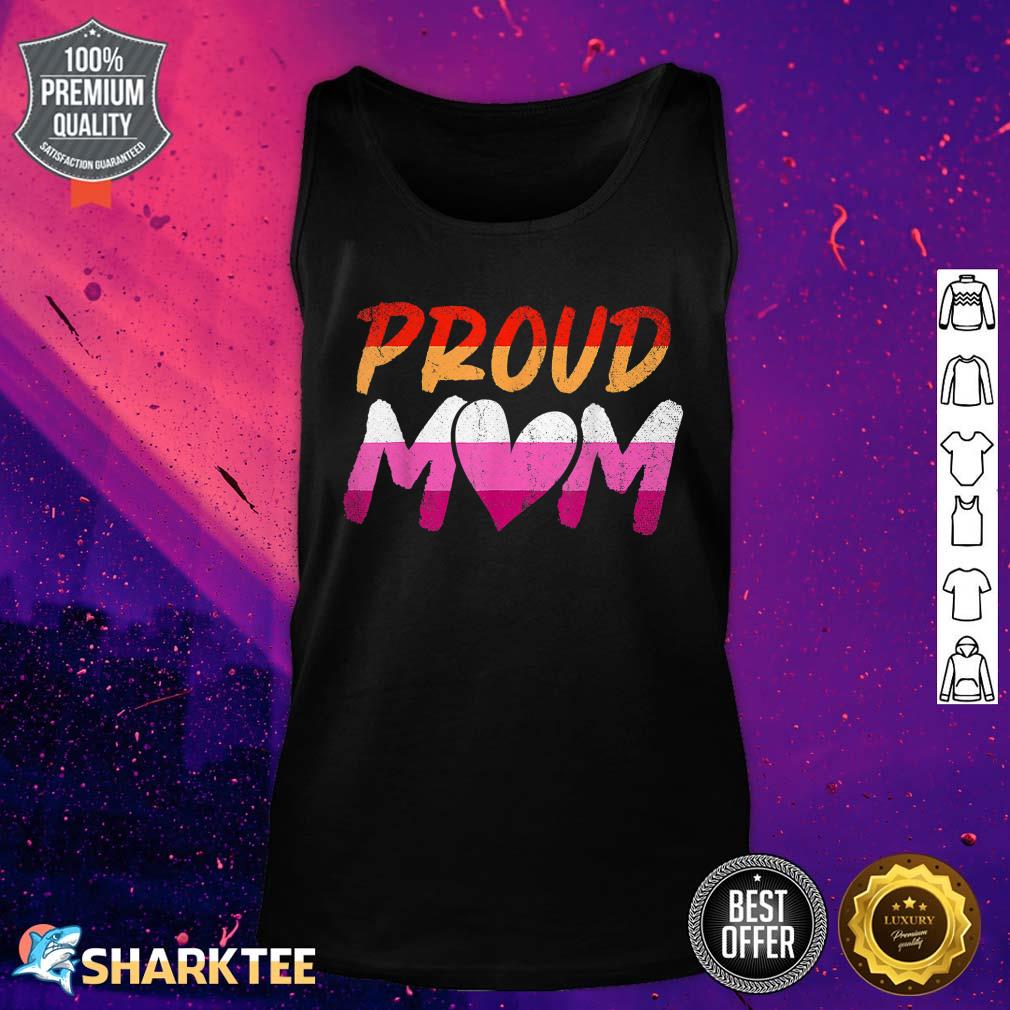 Proud Mom Lesbian LGBTQ Pride Month Queer Equality LGBT Tank Top