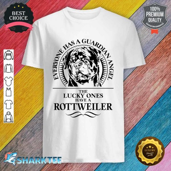 Proud Rottweiler Guardian Angel dog saying dog Premium Shirt