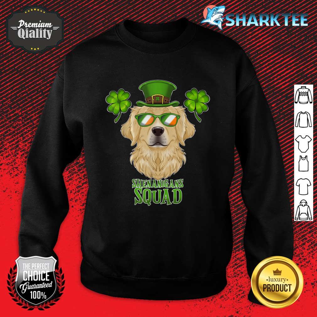 Shenanigans Squad I St Patricks Day Golden Retriever Sweatshirt