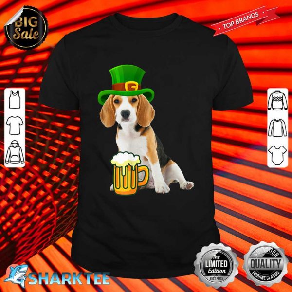 St Patricks Day Beagle Funny Irish Shirt