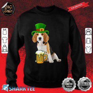St Patricks Day Beagle Funny Irish Sweatshirt