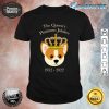 The Queen Platinum Jubilee Corgi with Crown Dog Lover Pet Premium Shirt