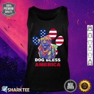 USA 4th of July Patriotic Dog American Rottweiler Tank Top
